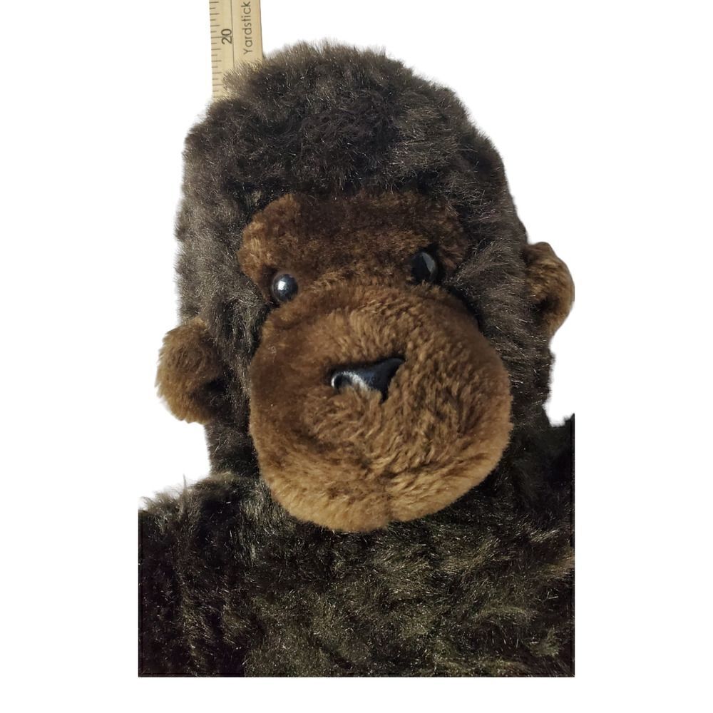 Dakin Plush Gorilla Ape Monkey Stuffed Animal Realistic Brown Furry 19" Vintage - Picture 10 of 11
